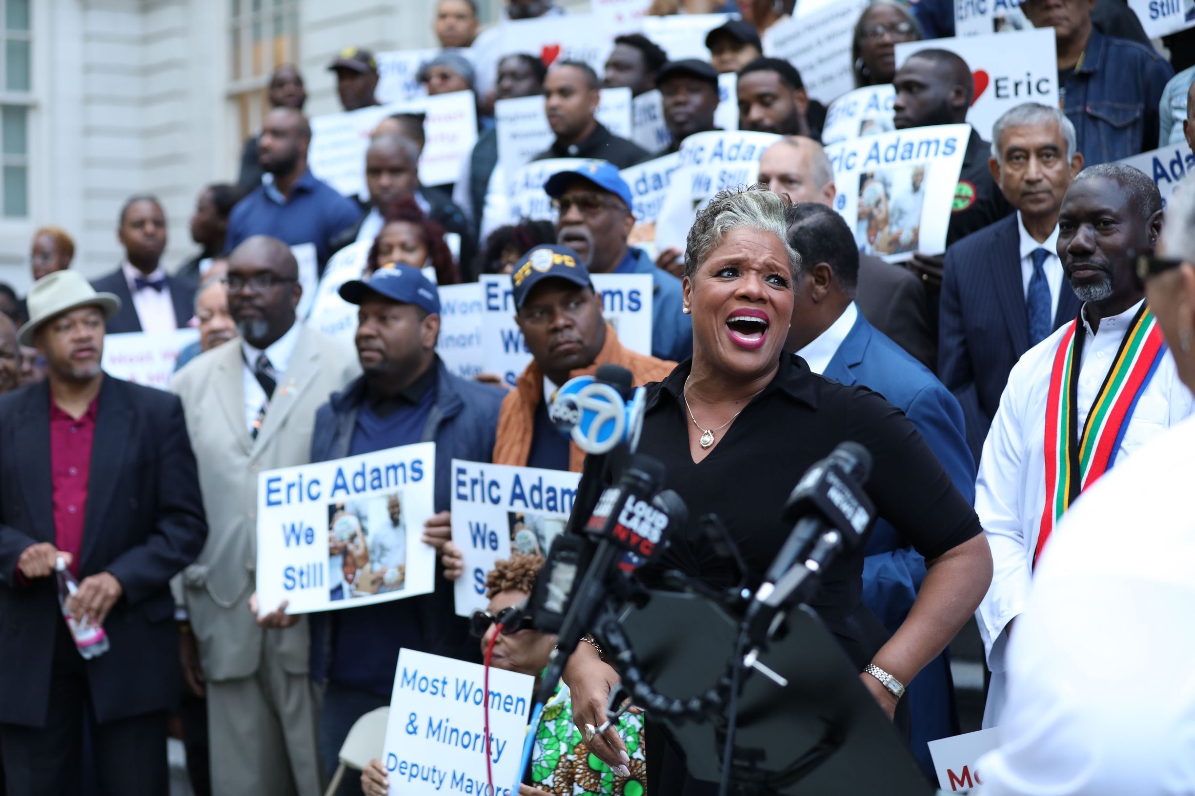 Rally for NYC Mayor Eric Adams by Clergy and Close Supporters