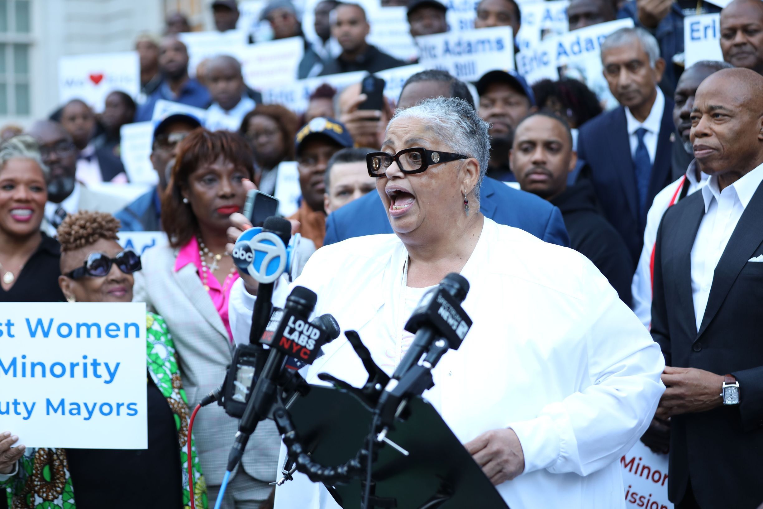 Rally for NYC Mayor Eric Adams by Clergy and Close Supporters