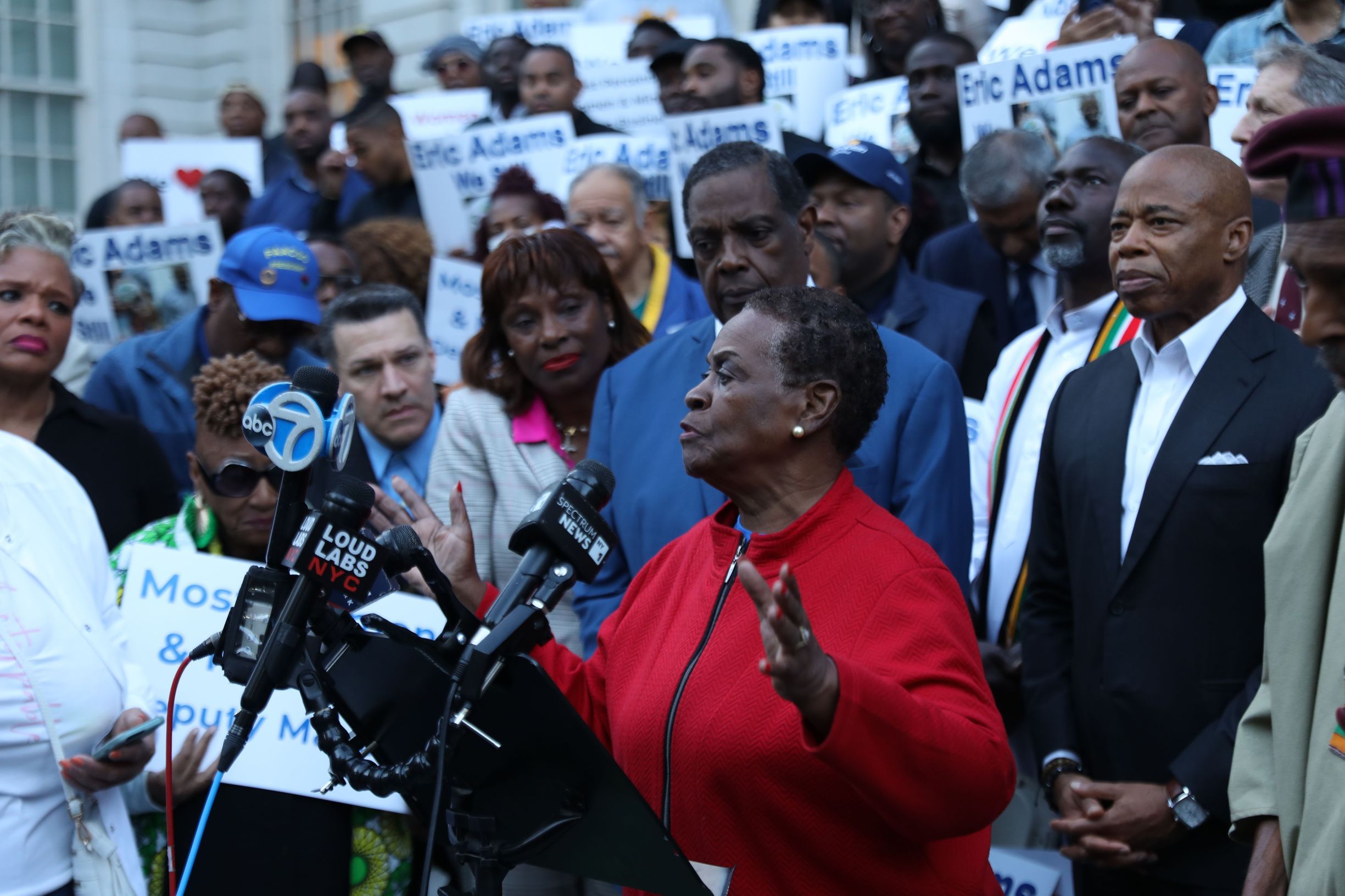 Rally for NYC Mayor Eric Adams by Clergy and Close Supporters