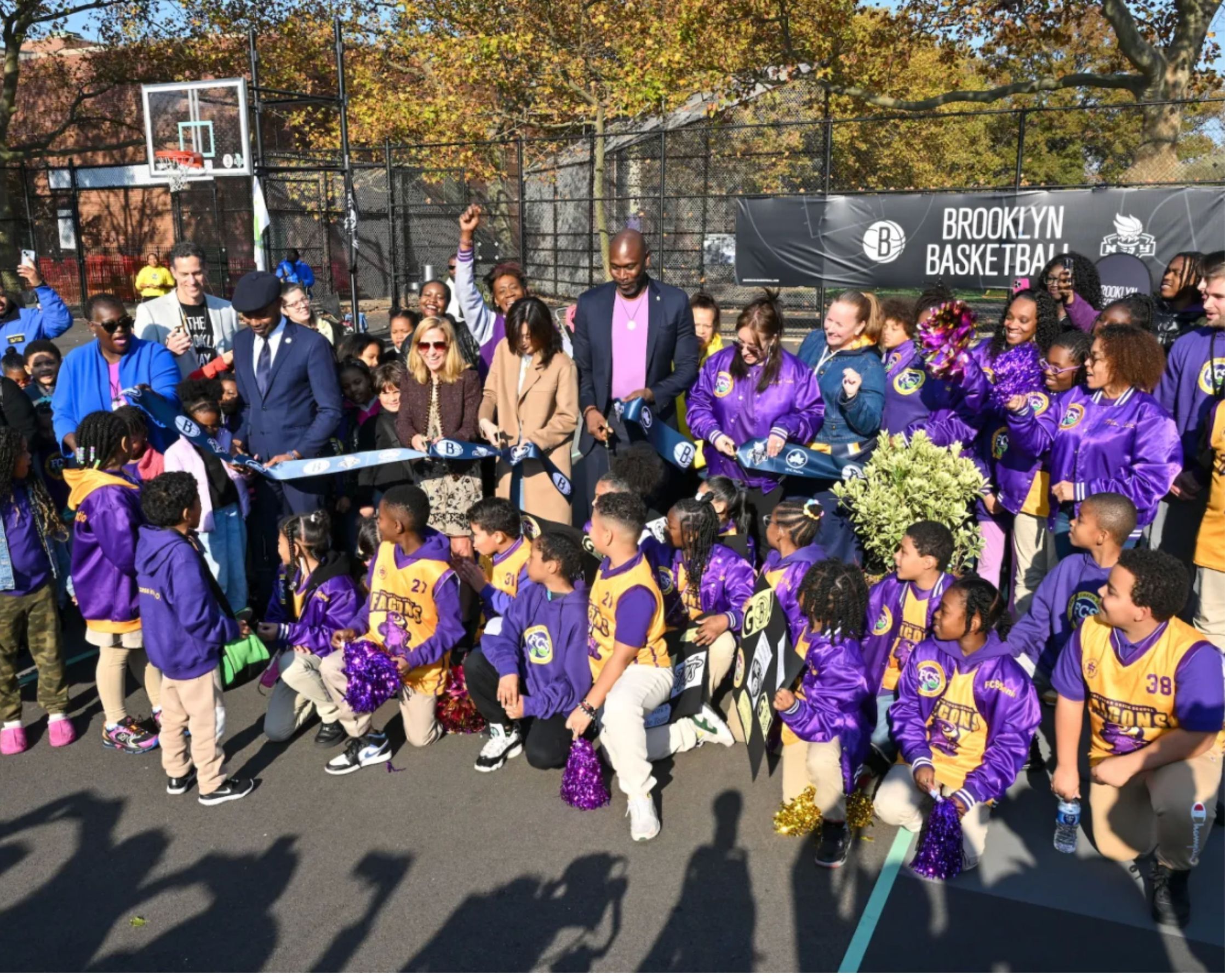 Ribbon Cutting  Renovated basketball courts in East New York at Breukelen Ballfields - 1