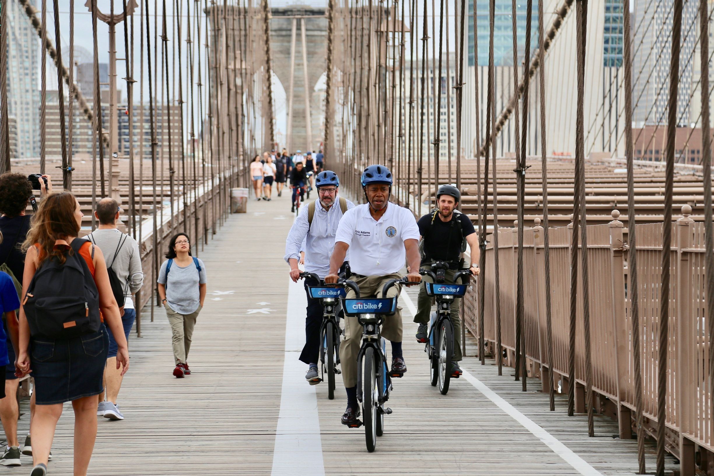 Mayor Eric Adams Citi Bike Pedal Assist Launch - Archived image Courtesy DOT