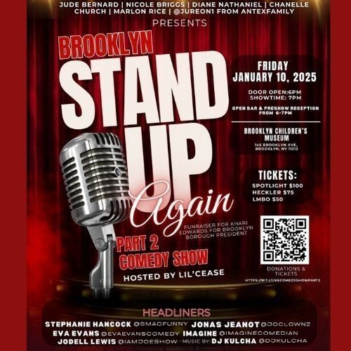 Comedy Show Fundraiser for Khari Edwards Brooklyn Boro President Candidate