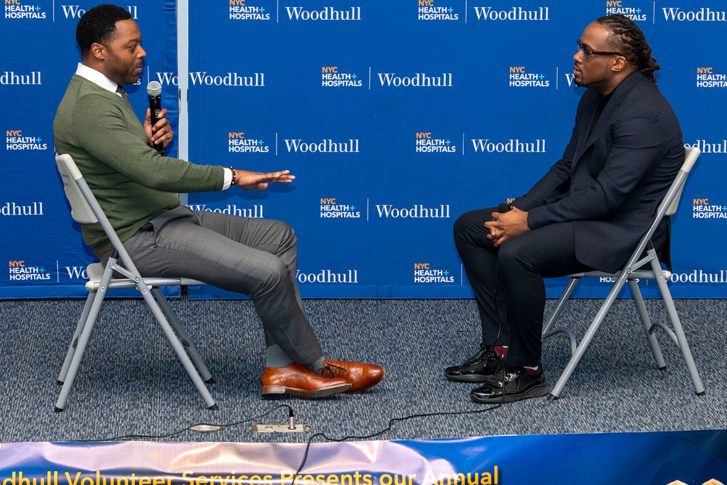 The Administrative staff at NYC Health + Hospitals/Woodhull discuss the “Wrong Way/Right Way to Interview” in front of local high school students at the Career Day event. (Photo by Samuel Rodriguez) - 1