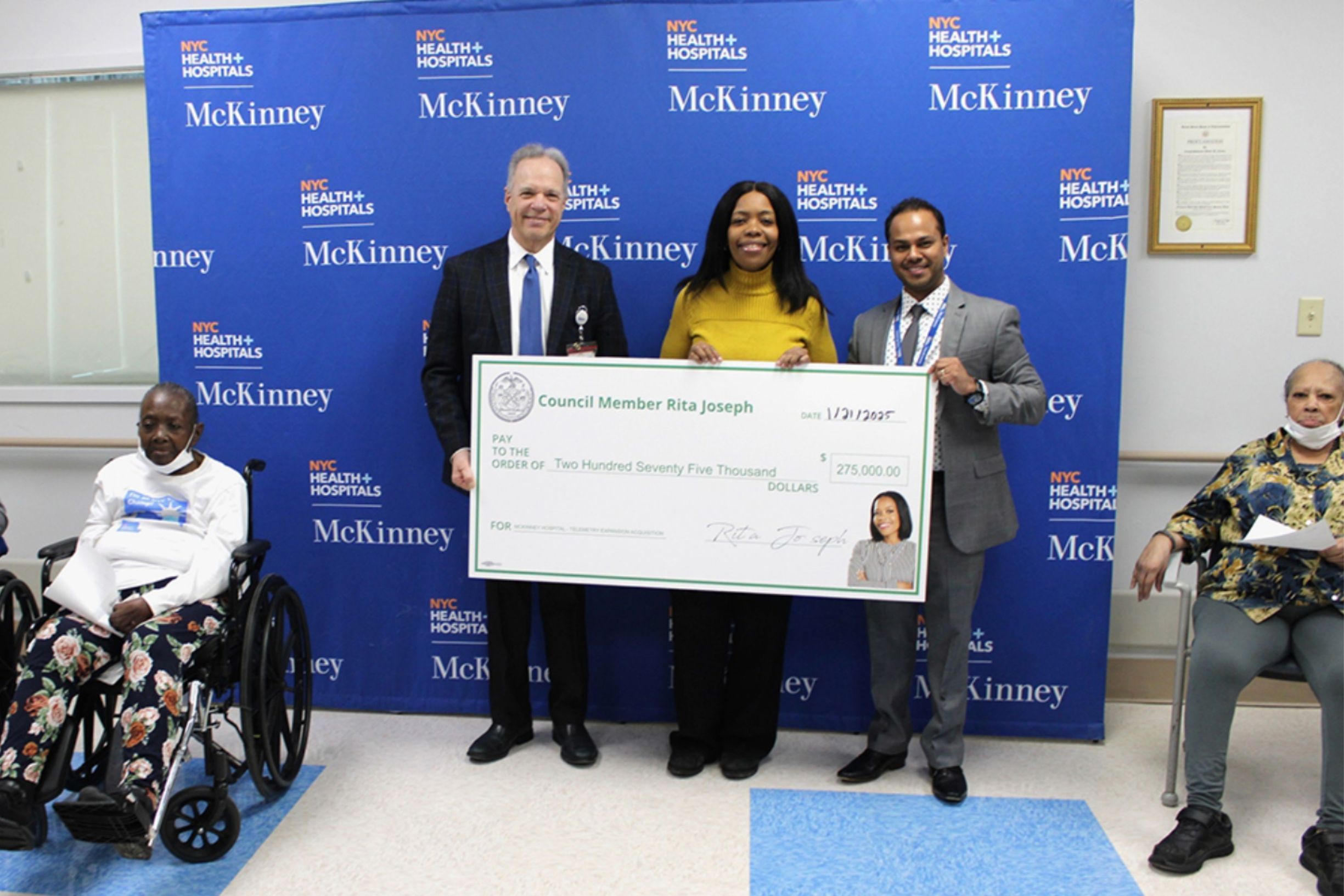 Rita Joseph Gives Mckinney Hospital 457k NYC Health and Hospitals - 1