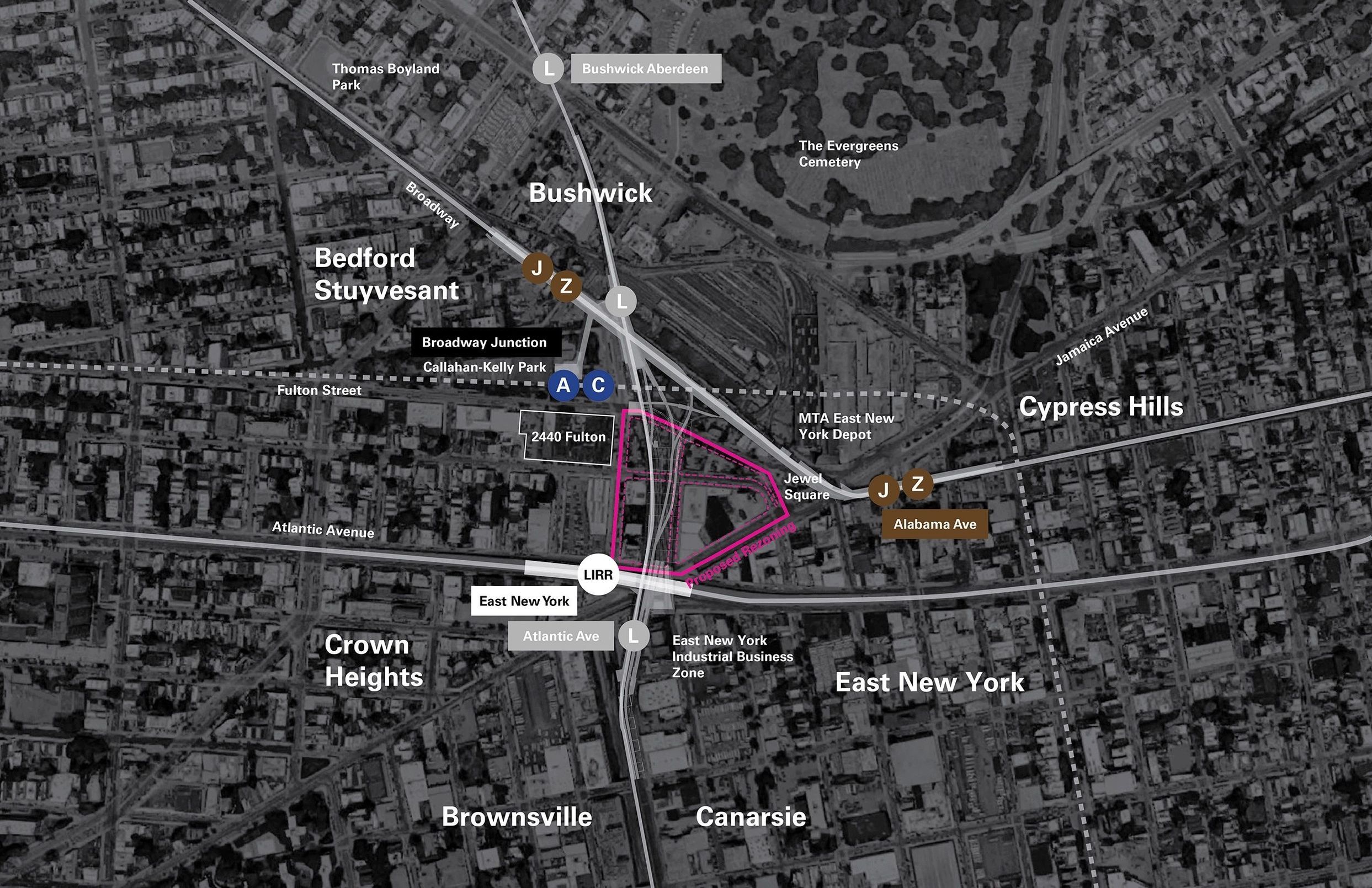 Area Map Broadway Junction Connections