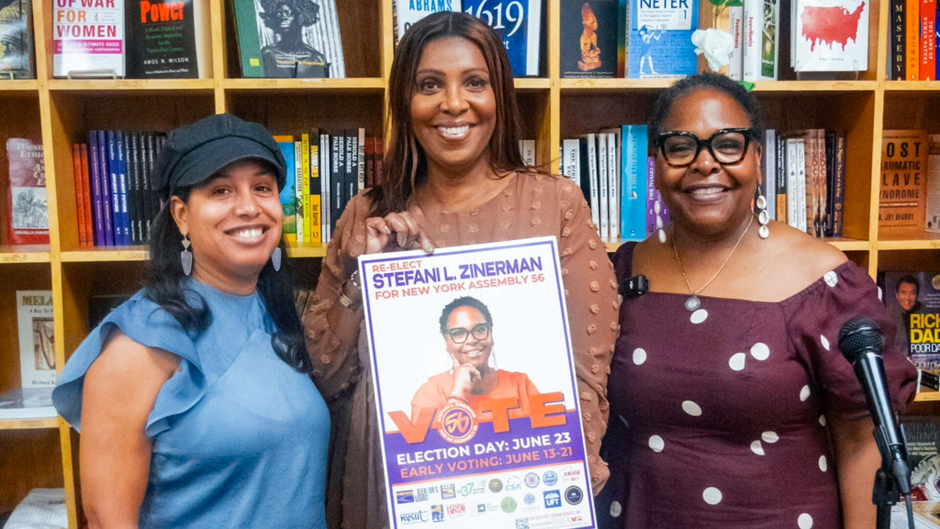 Stephanie Zinerman Labor Rally