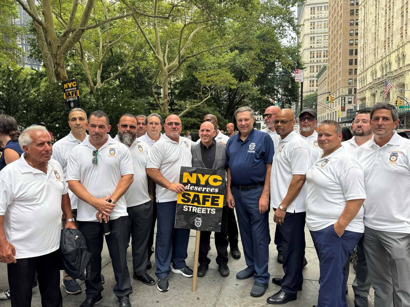 Amazon Teamsters and Allies Picket City Hall for the Delivery Protection Act